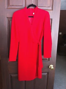 CASUAL CORNER CAREER RED FULLY LINED SHEATH DRESS 8 - Picture 1 of 4