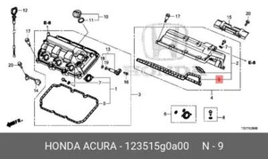 Genuine OE Gasket Rubber 123515G0A00 for Honda 12351-5G0A00 - Bild 1 von 1