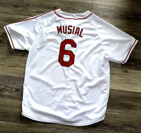St. Louis Cardinals SGA #6 Stan The Man Musial White Jersey! Mens Size XL Cover