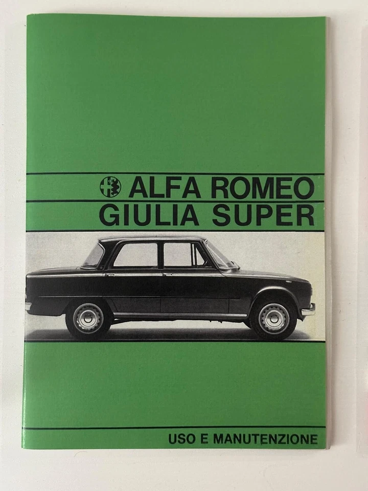 Libretto uso e manutenzione Alfa Romeo Giulia Super - Immagine 1 di 1