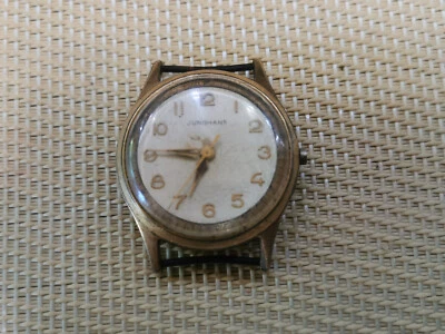 vintage RARE GOLD PLATED GERMANY  Wristwatch   watch JUNGHANS  J 93/1 - Image 1 of 4