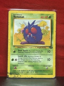 Venonat Vintage Pokémon Jungle Set 1999 #63/64 HP - Foto 1 di 1