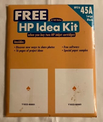 HP Photo Idea Kit Includes Software, Project Ideas, and Paper Samples - New - Image 1 of 2