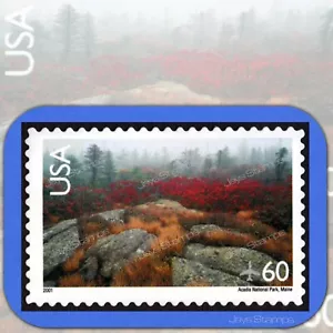 2001 ACADIA NATIONAL PARK Scenic American Landscapes 60¢ POSTA AEREA SINGOLA #C138 - Foto 1 di 2