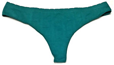 large - NWT Victoria's Secret green thong panty textured material (d20)