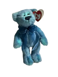 Azure The Blue Bear Beanie Babies The Attic Treasures Collection 1993 Vintage 8" - Picture 1 of 5
