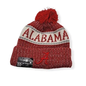 Authentic New Era Alabama Crimson Tide 2018 Sideline Sport Knit Pom Hat Beanie - Picture 1 of 5