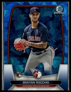 Brayan Rocchio 2023 Bowman Chrome Sapphire Edition RC #26 Cleveland Guardians - Picture 1 of 2
