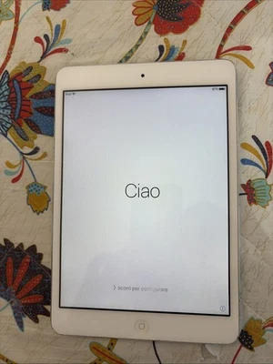 Apple iPad Mini 1st Generation A1432 Wi-fi Bianco Argento Silver T102 - Immagine 1 di 4