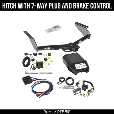 Hitch Tow PKG+ Brake Control For 08-12 Jeep Liberty 44585 2" Receiver Class 3 - Image 1 of 4