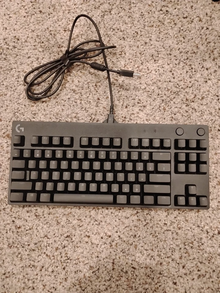 Logitech G PRO TKL Wired Mechanical GX Blue Clicky Gaming Keyboard w/ RGB - Image 1 of 1