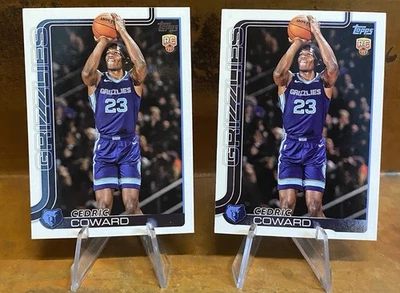 2025-26 Topps - CEDRIC COWARD #211 Rookie Card RC Flagship Grizzlies (2 Cards) - Image 1 of 2