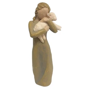 2002 Willow Tree Figurine Lady With Lamb, “Peace On Earth” Susan Lordi, 8.5" T - Picture 1 of 7