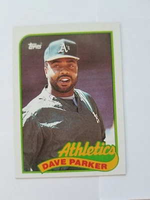 Dave Parker 1989 Topps #475 Oakland Athletics Foto 1 de 2