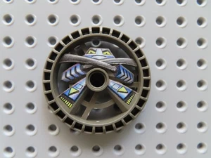 Lego 1 x Technic Disc 5x5 Felge 32349pb01 dunkelgrau Robo Talisman 8513 Dust - Bild 1 von 1