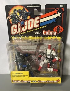 G.I. Figura de acción Joe VS Cobra “Snake Eyes vs Storm Shadow” Hasbro 2001 NUEVO - Imagen 1 de 6