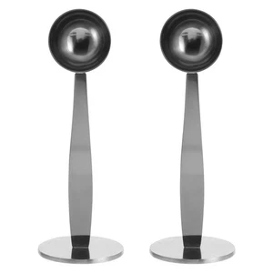 2 Pcs Stainless Steel Coffee Tampers Multipurpose Double-headed Spoons (Silver) - Picture 1 of 12