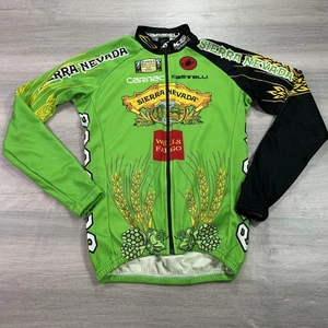 Castelli Radtrikot Herren klein grün Thermo durchgehender Reißverschluss Sierra Nevada USA - Bild 1 von 12