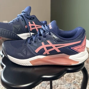 Asics Gel-Challenger Tennis Blue Pink Womens US Size 7.5 EUR 39 1042A164 Running - Picture 1 of 22