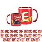 Formula One Letter Mug - Personalised Gift for Motorsport Lovers - Letter E Mug