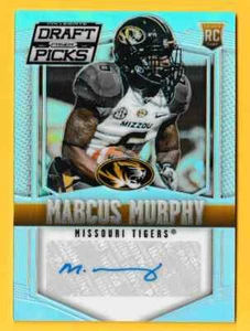 2015 Panini Collegiate Draft SILVER Auto RC Marcus Murphy Mizzou #218 - Picture 1 of 2