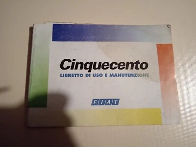 Manuale uso e manutenzione Fiat Cinquecento - Immagine 1 di 2