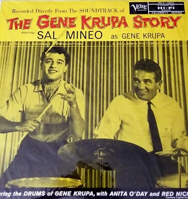 SAL MINEO GENE KRUPA STORY LP IN SHRINKWRAP JAZZ OST FILM SCORE MOVIE VERVE DRUM - Image 1 of 4