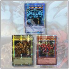 YuGiOh EGYPTIAN GODS CARDS OBELISK SLIFER RA LC01 Quarter Century Secret Rare 🔥