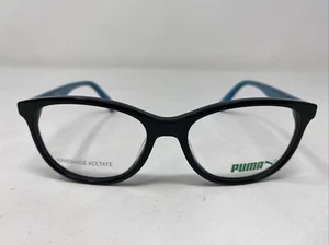 PUMA KIDS PJ00210 002 47-15-130 Black/Light Blue Full Rim Eyeglasses Frame FN91 - Picture 1 of 8