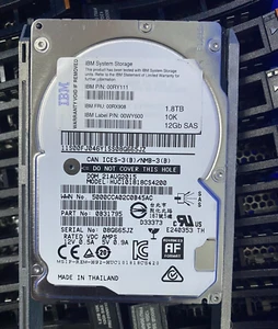 IBM 1.8TB 00RX908 00RY111 00RY125 10K 12G 2.5" SAS V7000 Gen2 HARD DRIVE HDD - Picture 1 of 1