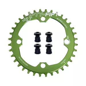 FIFTY-FIFTY Round 104BCD Chainring, 30T 32T 34T 36T Narrow Wide Mountain Bike... - Picture 1 of 7