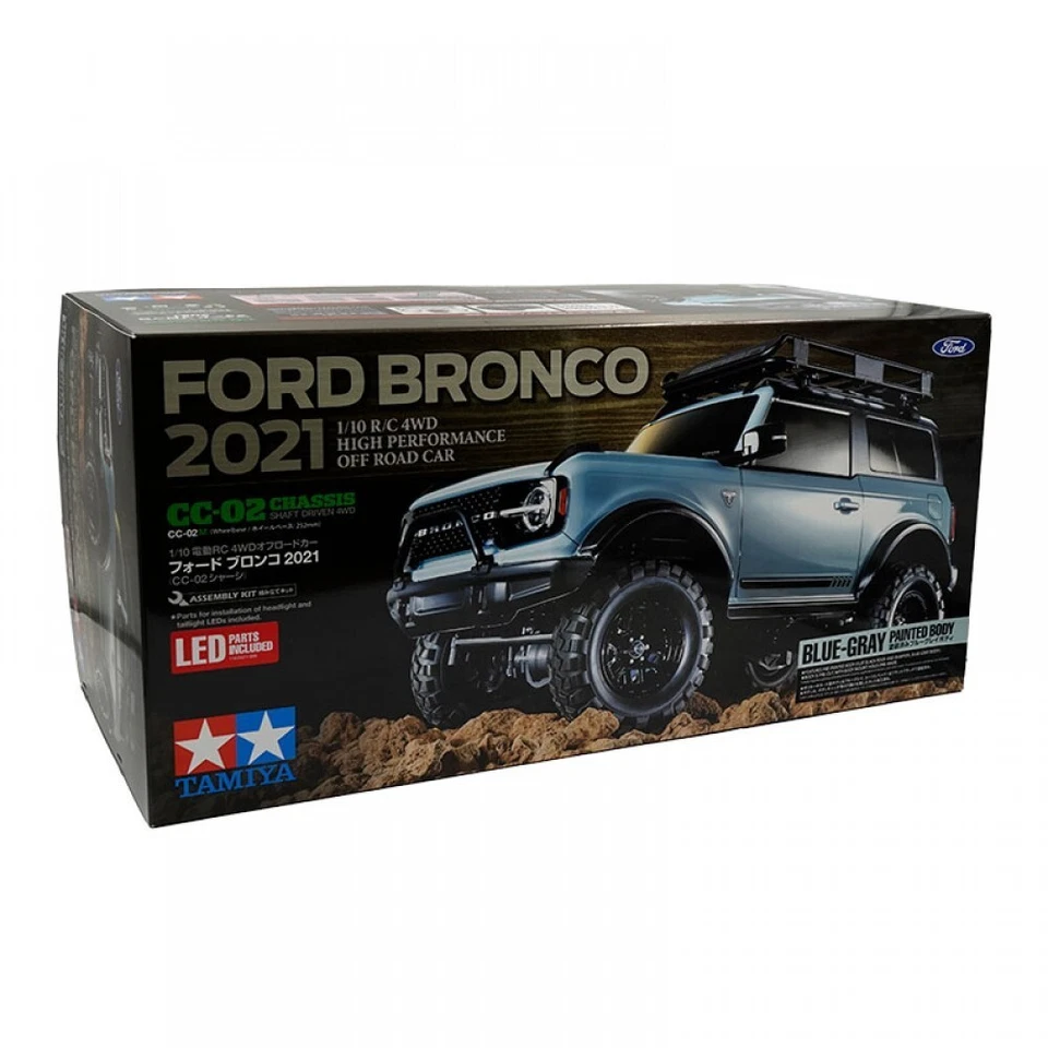 Tamiya 2021 Ford Bronco 1/10 4WD Scale Truck Kit (CC-02) 47483-60A - Image 1 of 1