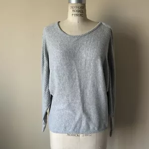IZ Byer Dolman Cropped Top Blouse Heather Gray Size Large - Picture 1 of 3