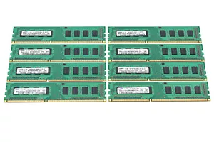 8Gb (8x 1Gb) Samsung PC3-8500/DDR3-1066Mhz non-ECC Unbuffered CL7 240-Pin DIMMs - Picture 1 of 1