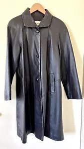 Plaininsek Italian Lamb Leather Swing Coat - Chocolate Brown (w/receipt) - Picture 1 of 13