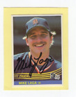 Autogrammiert Mike Laga Tigers 1984 Donruss kostenloser Versand