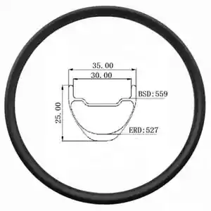 Light 26 Inch XC AM Cross Country MTB Bike Carbon Rim Clincher Hookless Wheels - Picture 1 of 10