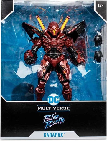 DC Multiverse Blue Beetle Movie Carapax Megafig 10" Action Figure Mcfarlane Cover