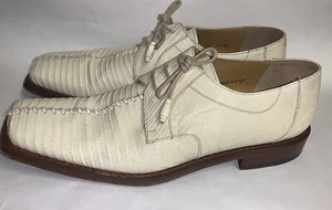 Mezlan Platinum Men Genuine Lizardskin Dress Shoe's 11.5 - Picture 1 of 10