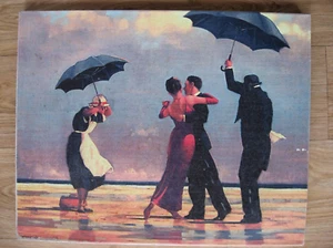 Jack Vettriano (UK) "The Singing Butler".Unusual modern oil painting on canvas - Picture 1 of 7