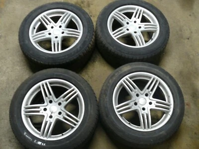 Räder Radsatz Alufelgen Reifen abgefahren 255/55 R18 5x130 8,5Jx18 VW Touareg 7L - Bild 1 von 4