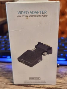 HDMI Female with Audio Output to VGA Male Video Converter 800x600 to 1920x1200 - Picture 1 of 4