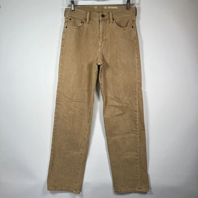 Pantalones de mezclilla Gap Teen tostados para niños talla 16 regular algodón 5 bolsillos marrón E Foto 1 de 4