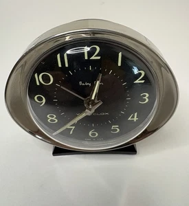 Vintage Big Ben Westclox Baby Ben Luminous Alarm Clock, Black, WORKS - Picture 1 of 8