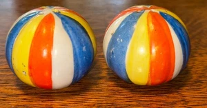 Vintage Beach Ball Porzellan Salz Pfefferstreuer Set Japan - Bild 1 von 4