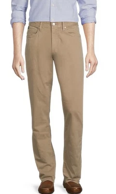 CREMIEUX Men’s Blue Label CMX Tailored Fit Sateen Stretch Khaki Pants Sz 36x30 - Image 1 of 4