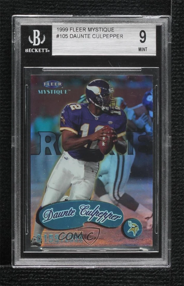 1999 Fleer Mystique Rookie /2999 Daunte Culpepper #105 BGS 9 MINT Rookie RC - Image 1 of 2