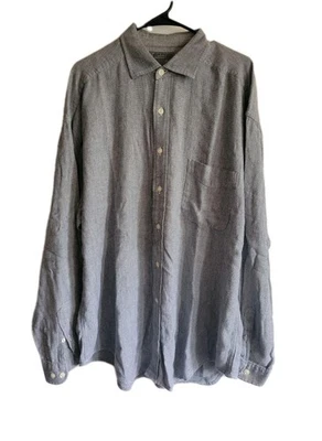 Le Collezioni Structure 100% cotton gray Button Down Shirt Men's XL  - Image 1 of 4