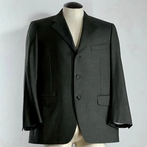 Canali Men’s Blazer Grey Super 120s 100% Wool Sport Coat Suit Jacket Size 42 - Picture 1 of 16