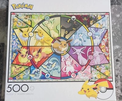 Rompecabezas Pokémon Eevee's vitral 500 piezas - Nuevo Foto 1 de 4